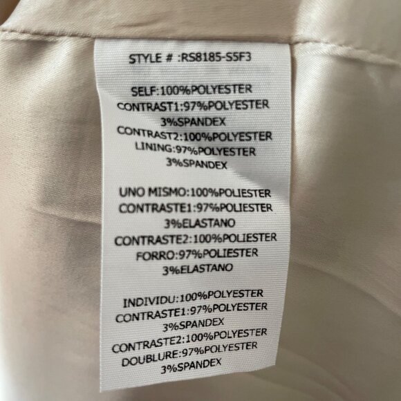 Cream Midi Pleated Skirt With Brown Satin Hem By Three Paper Dolls - Picture 6 of 6